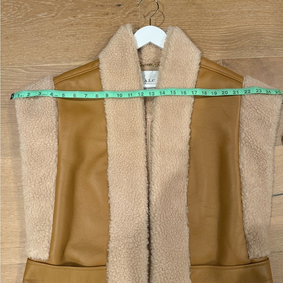 A.L.C. Sutton Faux Shearling Vest S - Picture 7 of 9
